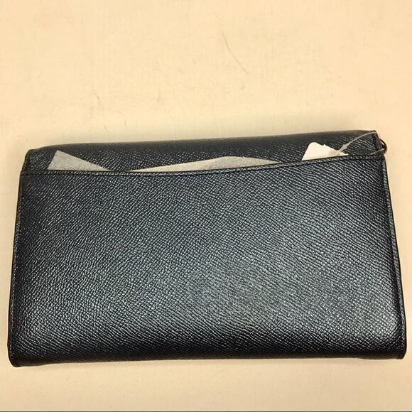 COACH CHAIN CROSSBODY QB/METALLIC NAVY BEAR NWT - Picture 2 of 6